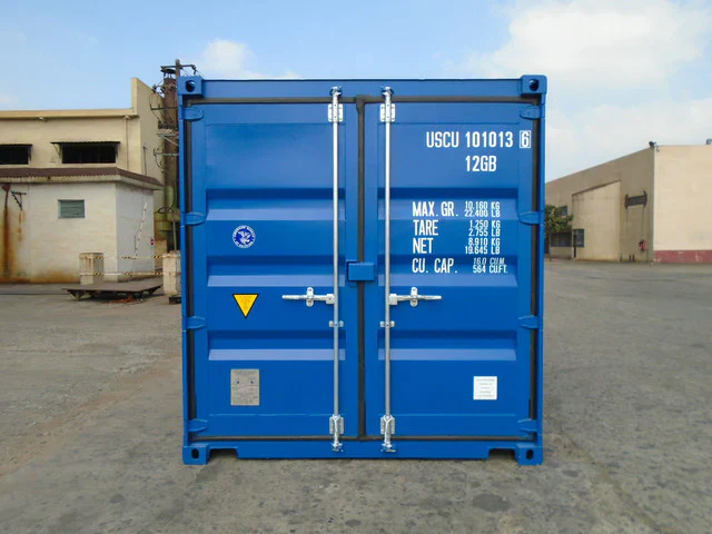 Contenitore marittimo nuovo da 10 piedi blu - immagine 2