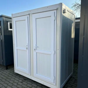 Modulo sanitario da 1,30 × 2,05 m con doppia doccia