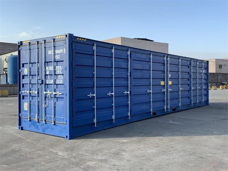 Container marittimo da 40 piedi ad altezza maggiorata con porte laterali