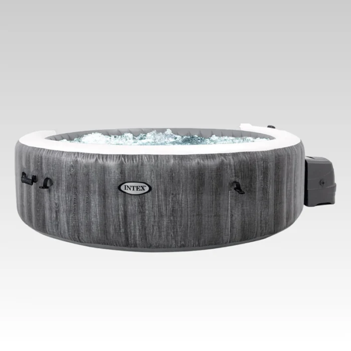 Intex PureSpa Deluxe effetto legno grigio – 63″ × 21″ - immagine 2