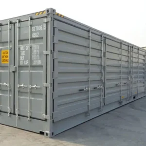 Container marittimo da 40 piedi ad altezza maggiorata con porte laterali